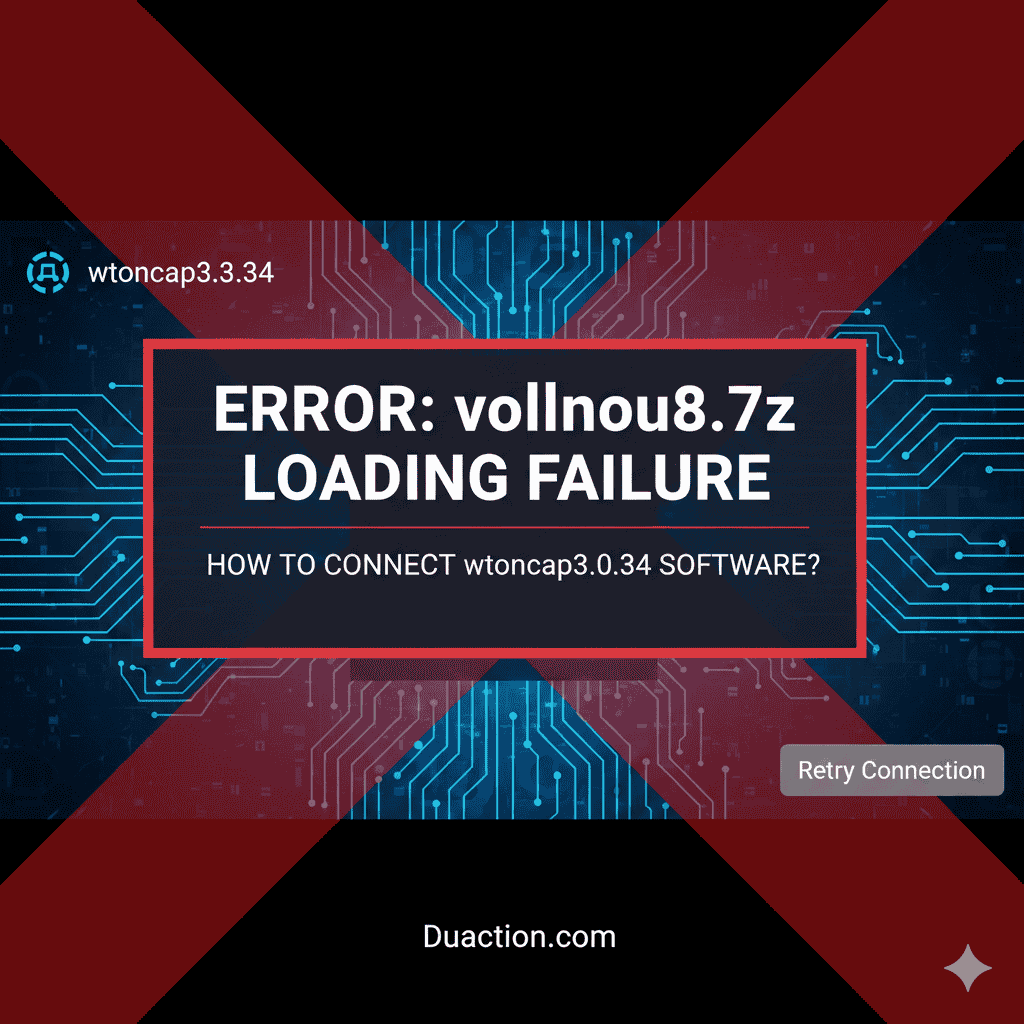 about vollnou8.7z loading failure how to connect wtonecap3.0.34 software